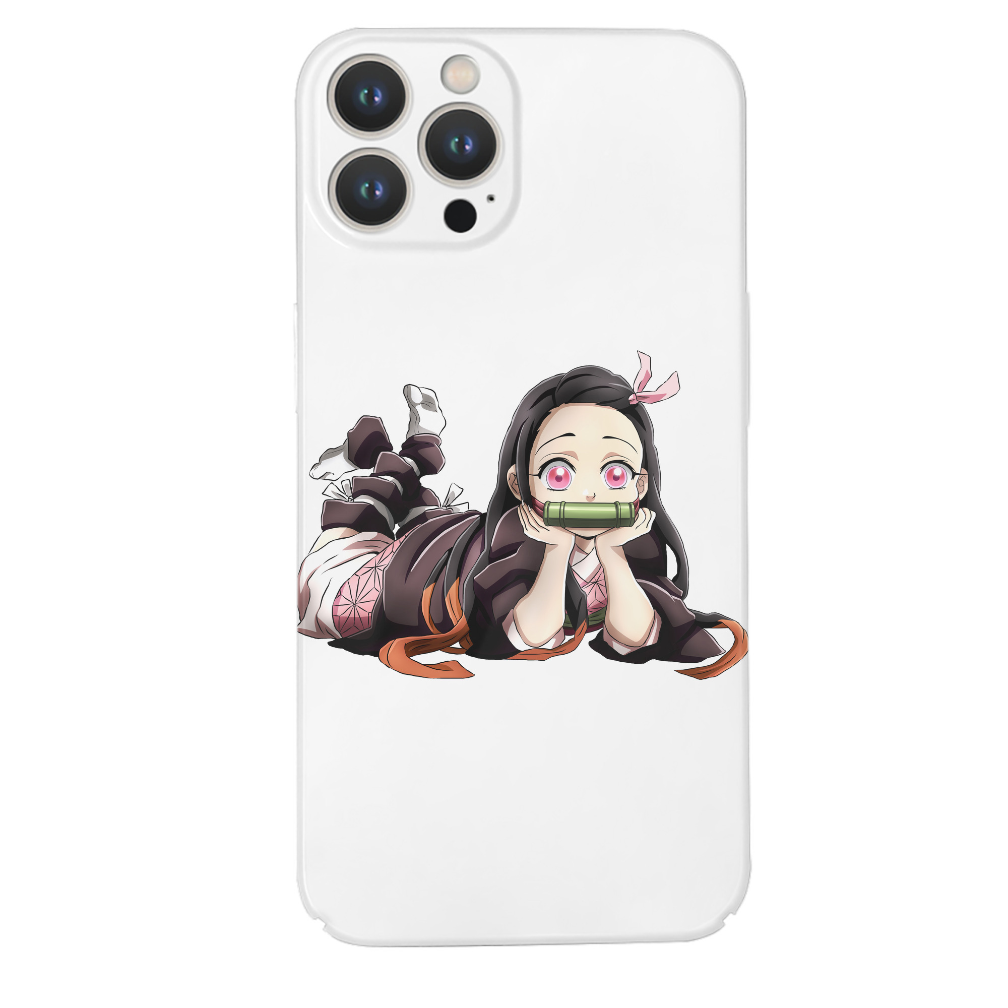（画像用） 鬼滅の刃（きめつのやいば）竈門 禰󠄀豆子／かまど ねずこ Kamado Nezuko 【iPhone 14シリーズ対応】ハードケース